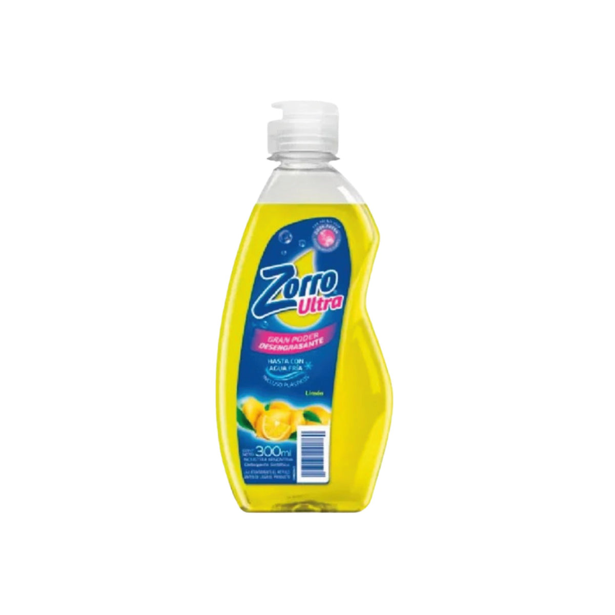 Detergente Zorro Lavavajillas Limón Original 300 ml