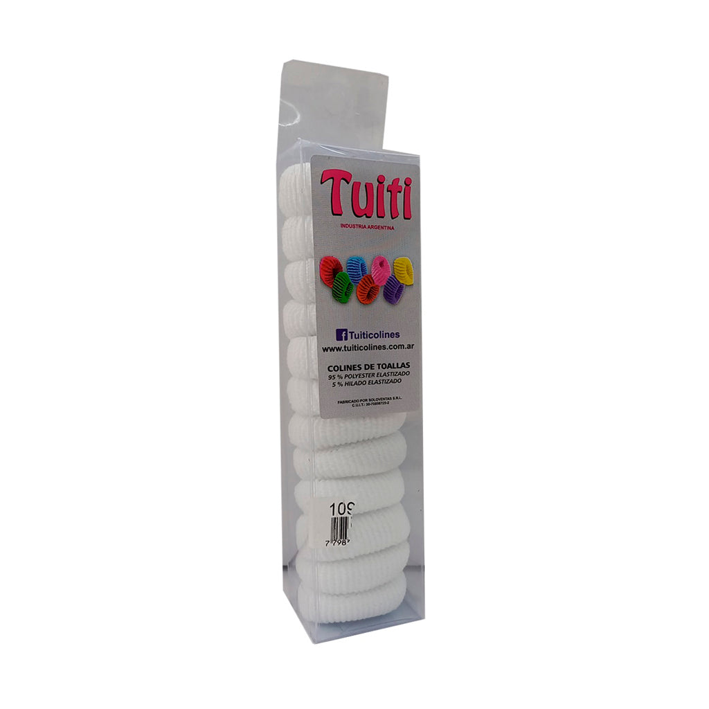 Tuiti 通用白色发圈 12 件