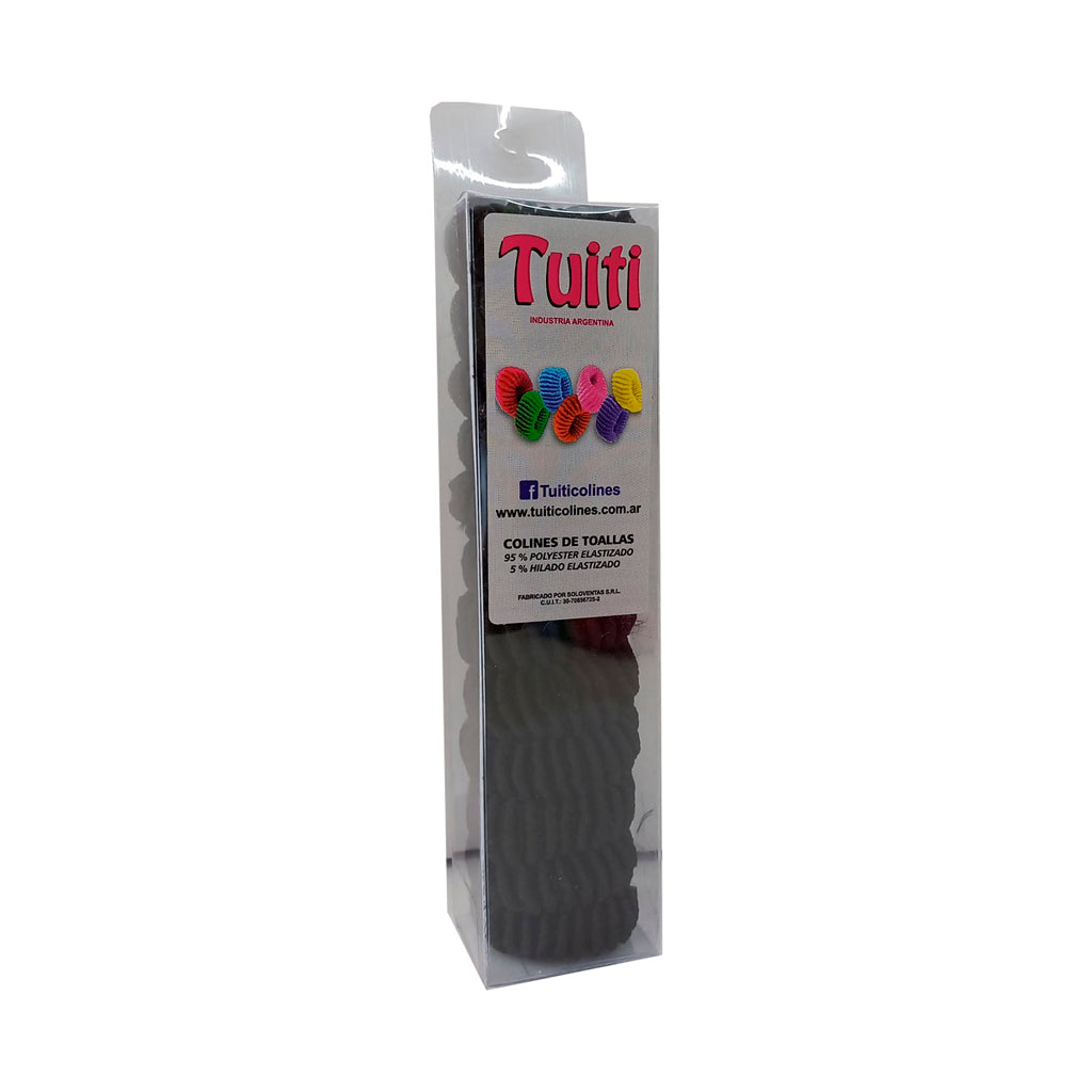 Colitas para Pelo Generico Tuiti Negras 12 u