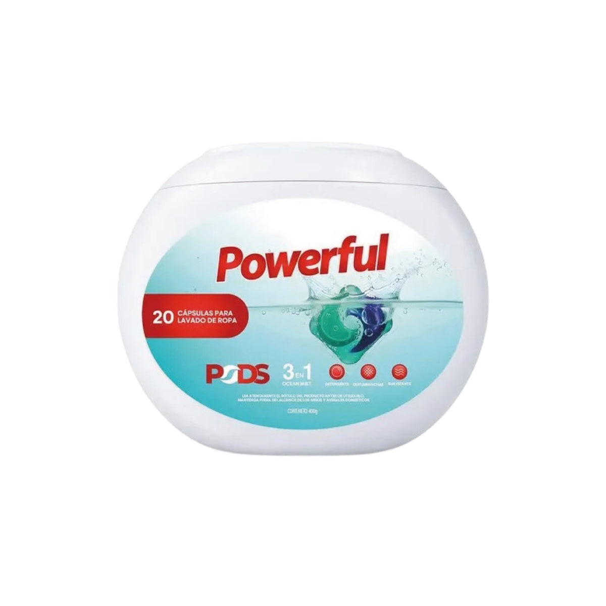 Jabón para Ropa Cápsulas Powerfull 20 u