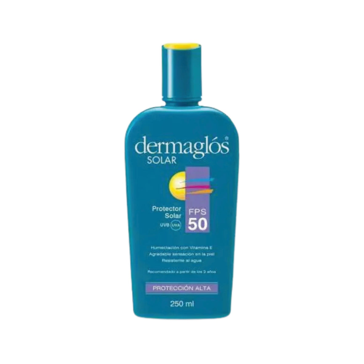 Protector Solar Emulsión Dermaglos Resistente al Agua FPS 50 250 ml