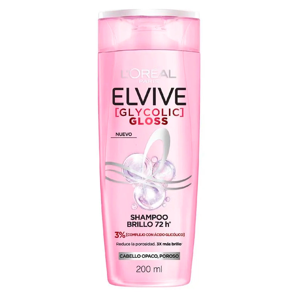 Shampoo Elvive Glycolic Gloss Brillo 200 ml