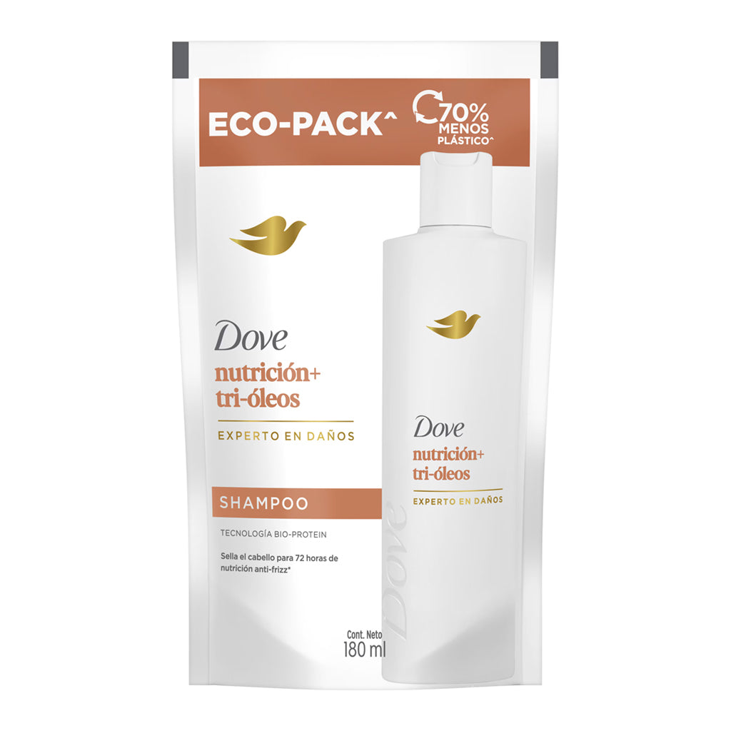 Shampoo Repuesto Dove Nutricion + Tri-Oleos 180 ml