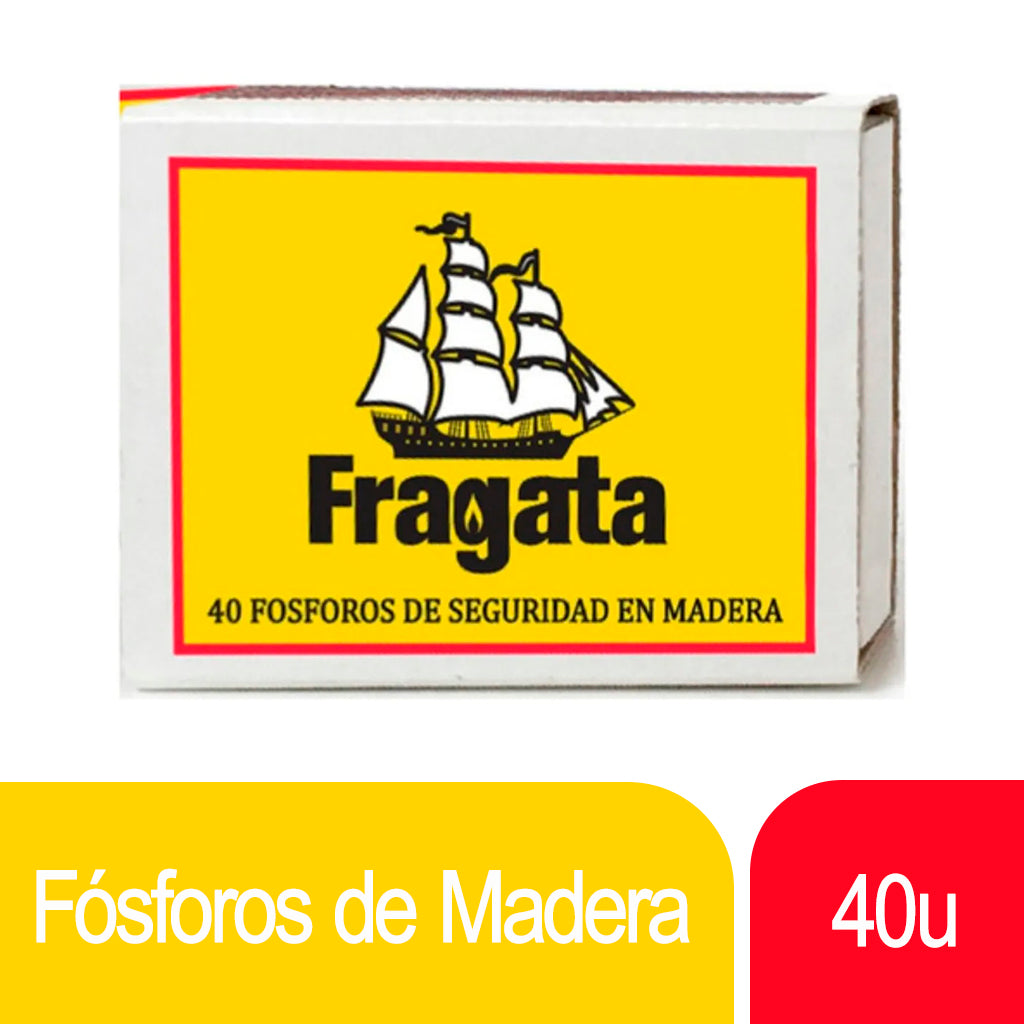 Fosforos Madera Fragata 10 Cajas 40 u