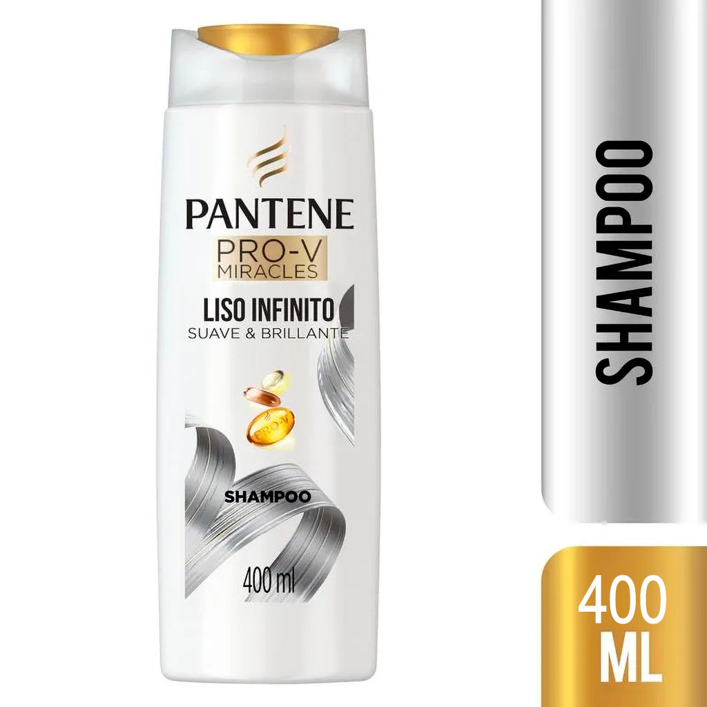 Shampoo Pantene Pro-V Miracles Liso Infinito Suave & Brillante 400 ml