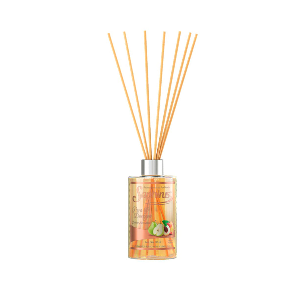 Aromatizante Difusor Saphirus Pera y Durazno 125 ml