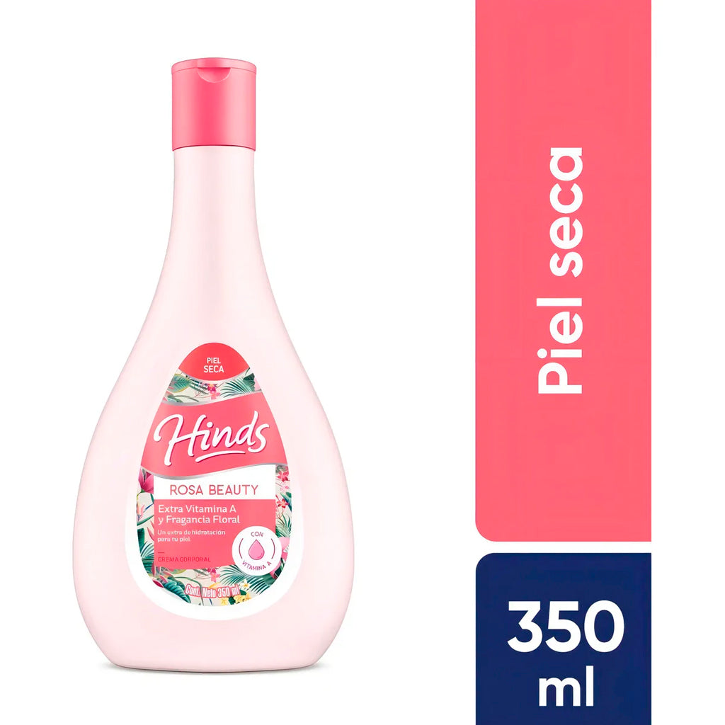 Crema Corporal Hinds Rosa Beauty Extra Vitamina A y Fragancia Floral 350 ml