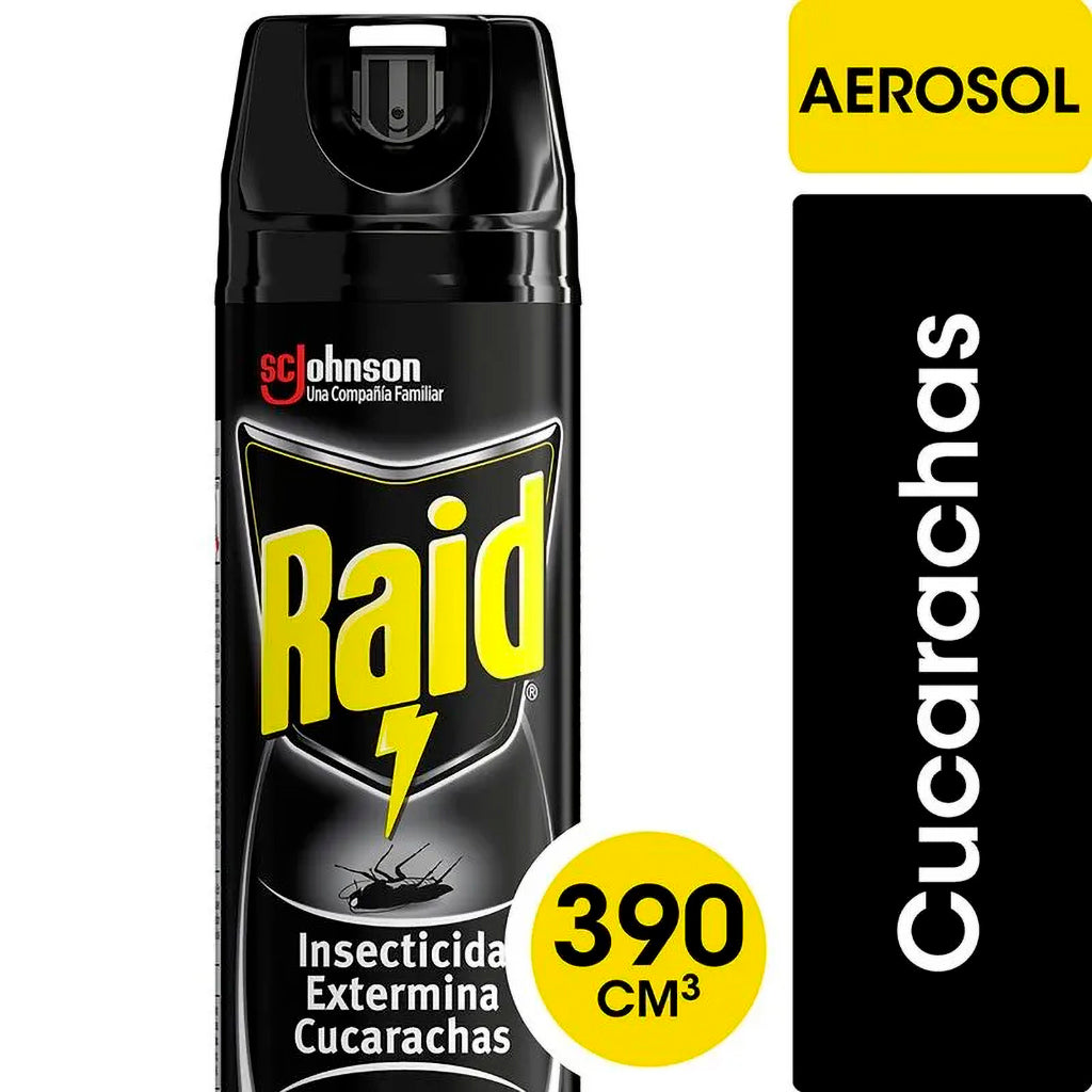 Repelente Aerosol Raid Mata Cucarachas 360 ml