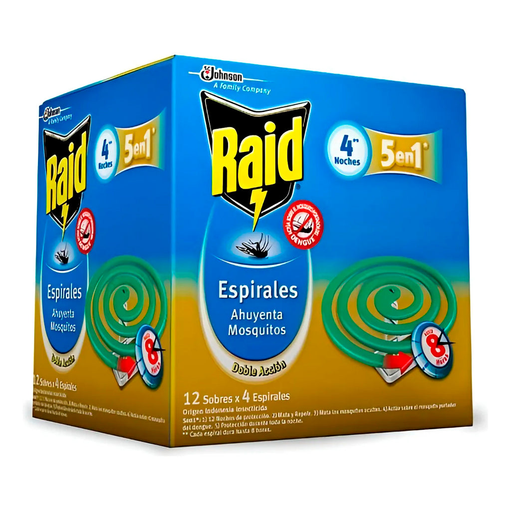 Repelente Espiral Raid Auyenta Mosquitos 48 u
