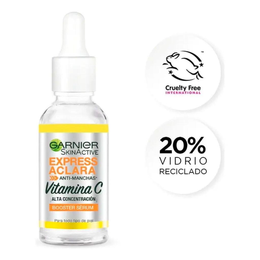Serum Facial de Noche Garnier Express Aclara - Anti-manchas 30 ml