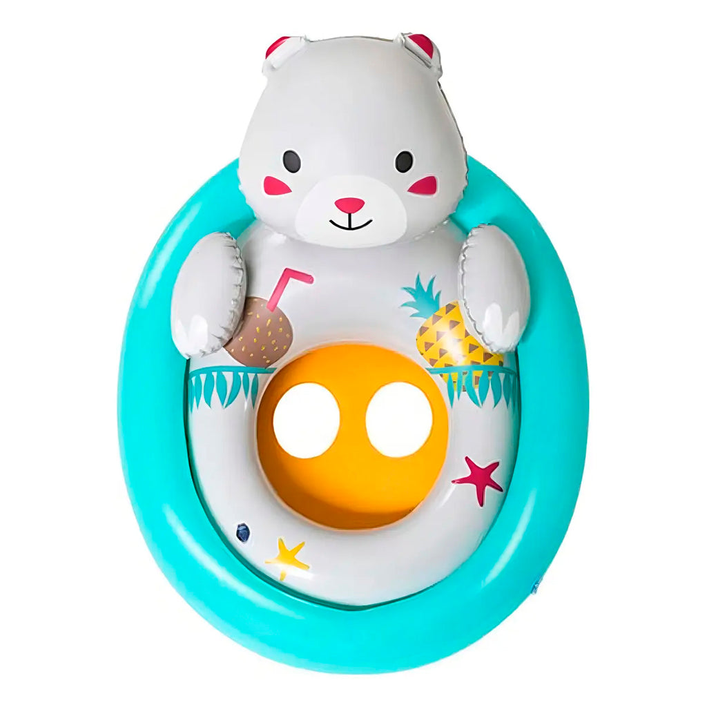 Flotador Inflable Generico Asiento p/ pileta c/ sonido de animales surtido 81 x 56 Cm