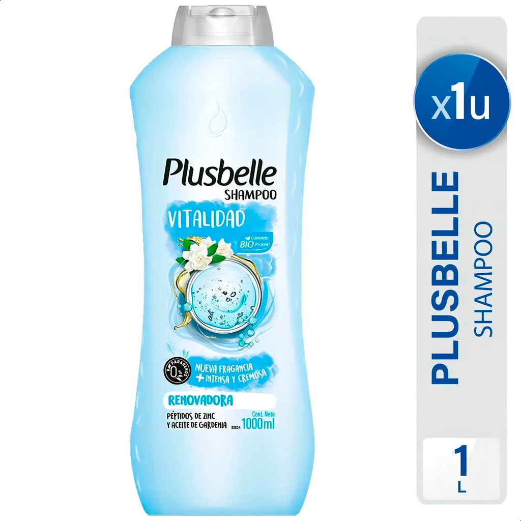 Plusbelle 活力焕发洗发水 1000 毫升
