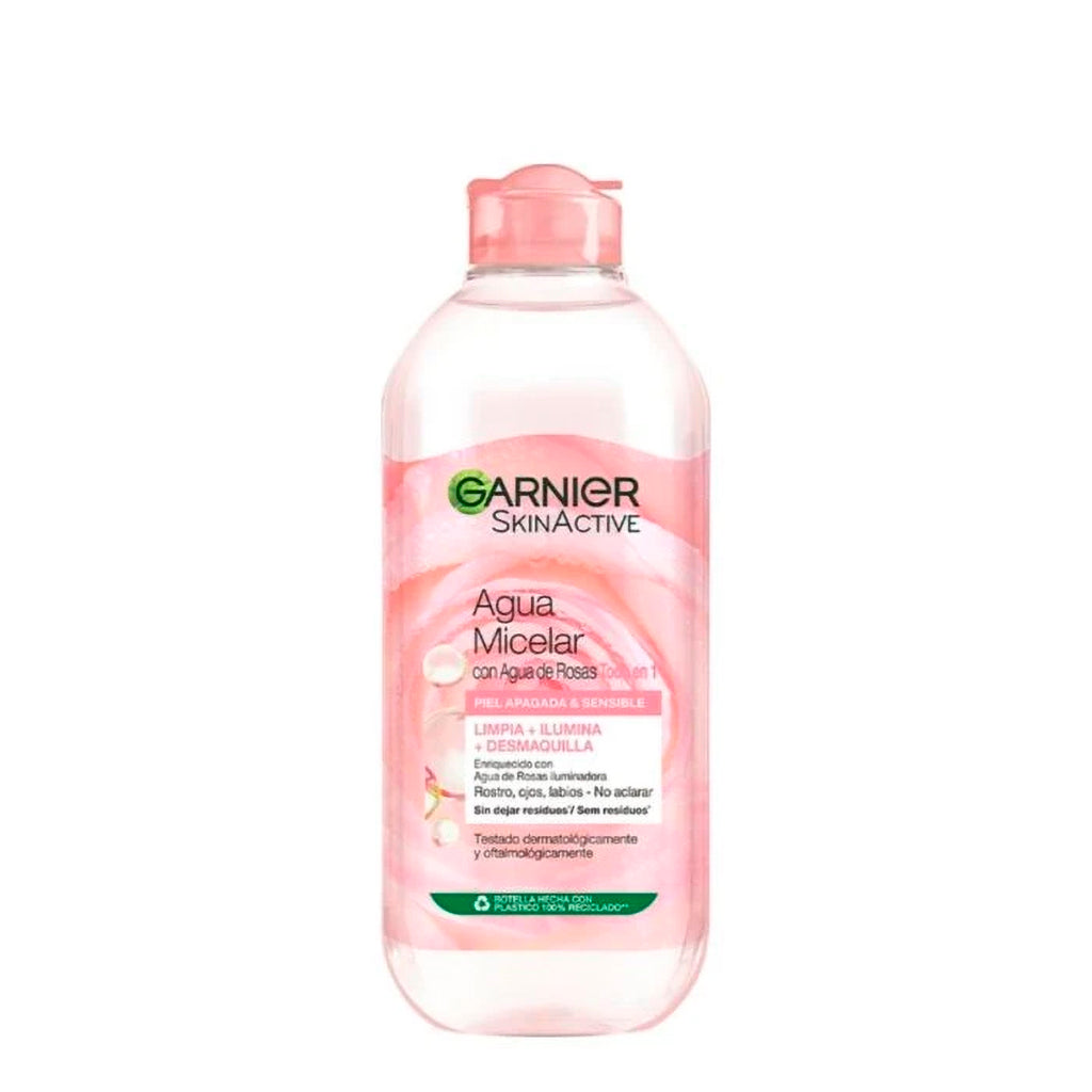Agua Micelar Garnier Skin Active de Rosas Todo en 1 100 ml