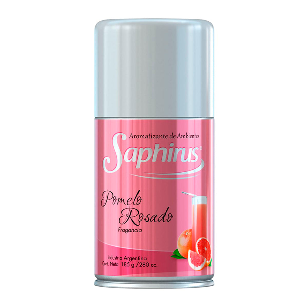Aromatizante Aerosol Saphirus Pomelo Rosado 185 g