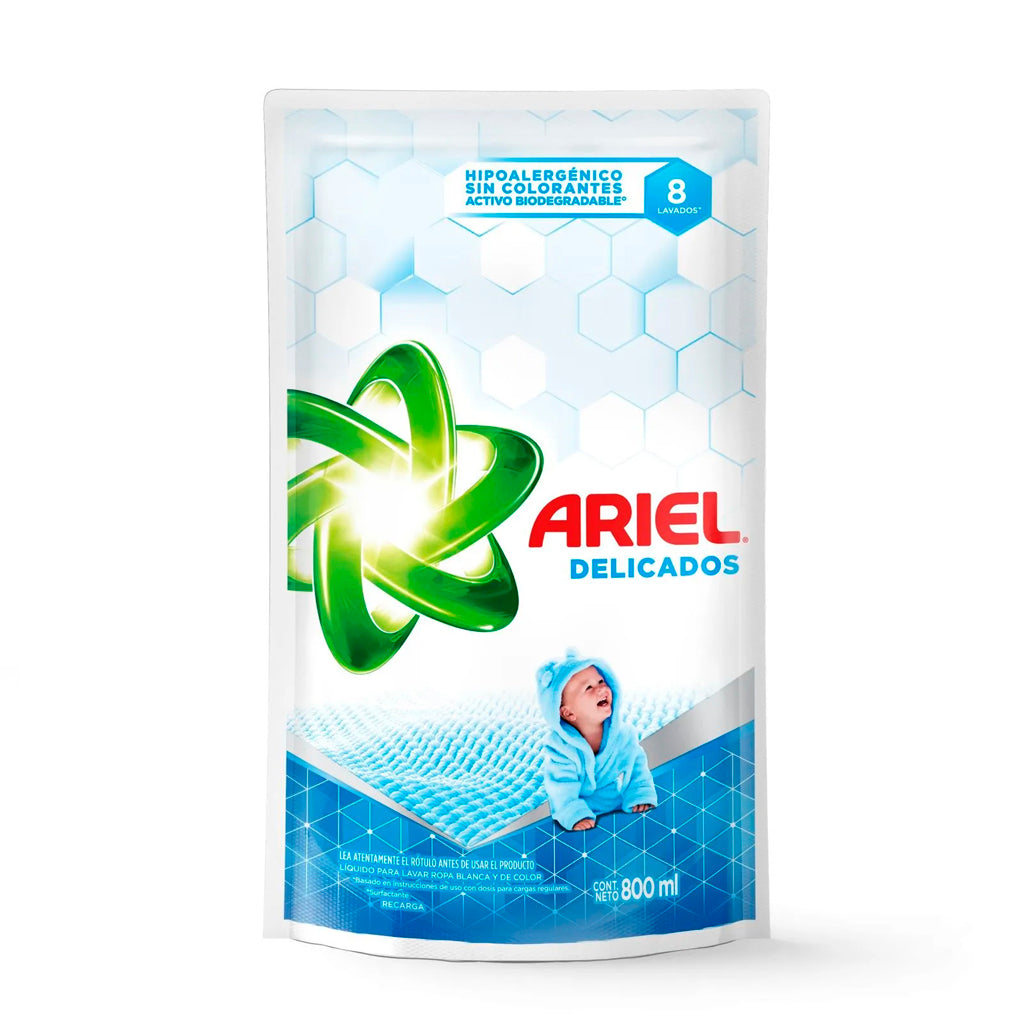 Jabon Liquido Ariel p/ Ropa Delicada 800 ml