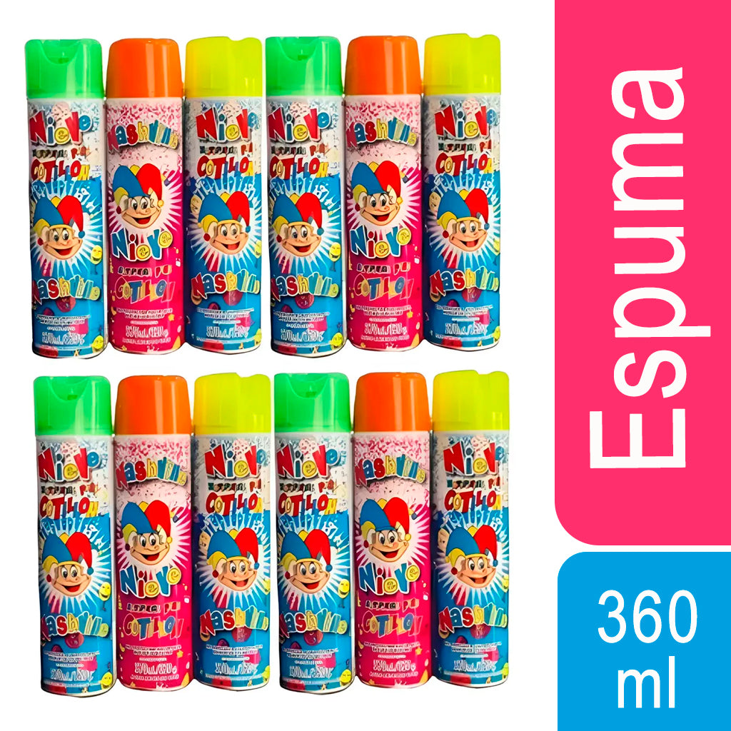 Cotillon Nashiville Nieve Espuma 360 ml