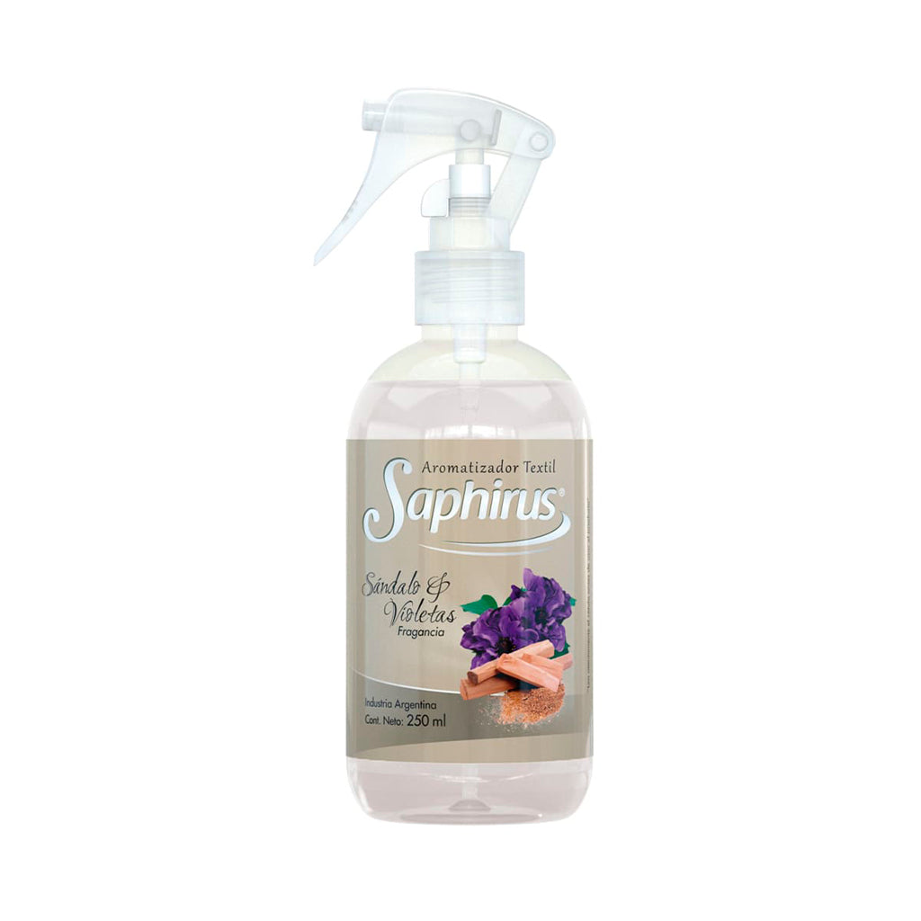 Aromatizante Textil Saphirus Sandalo y Violetas 250 ml