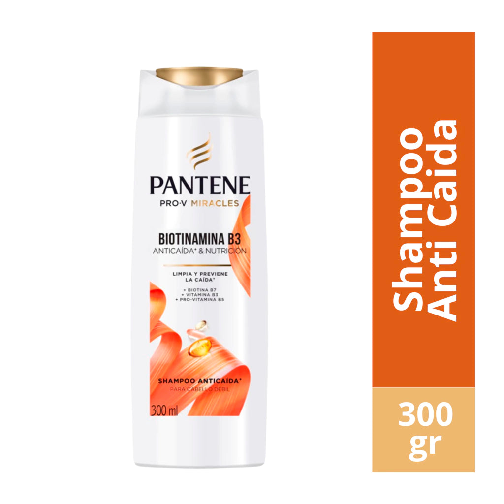 Shampoo Pantene Pro-V Miracles Biotinamina B3 Anticaida & Nutricion 300 ml