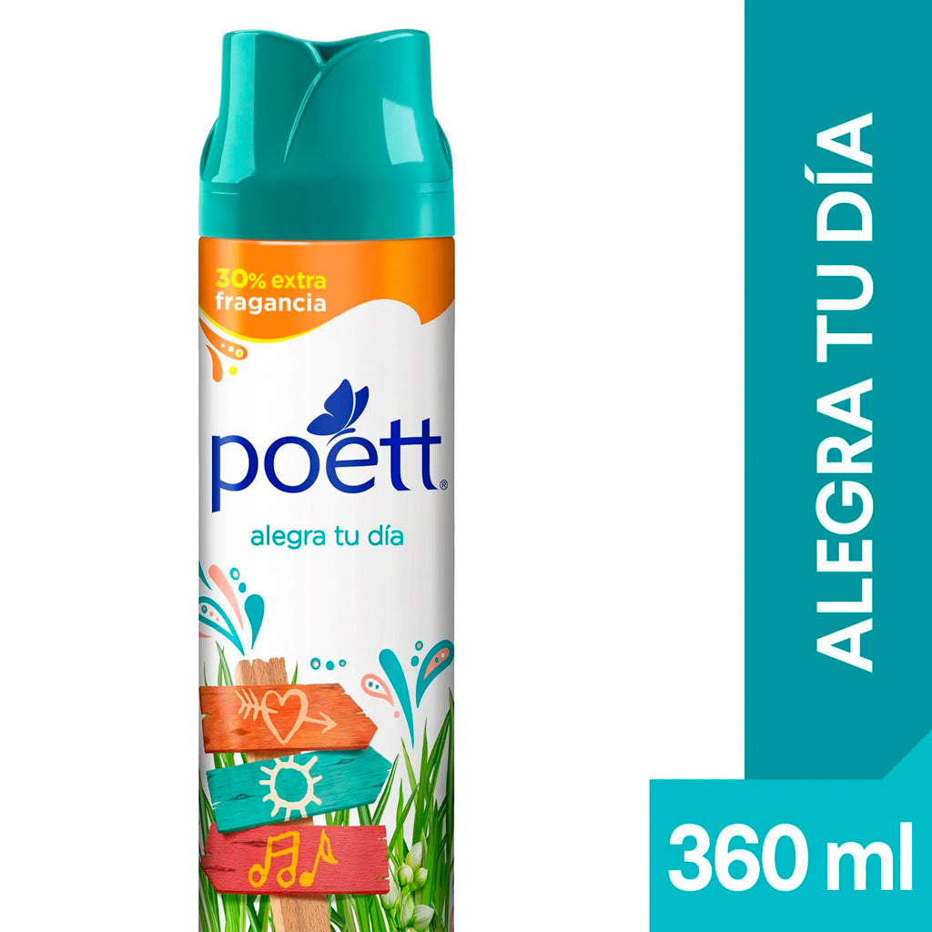 Desodorante Aerosol Poett Ambiente Alegra tu Dia 360 ml