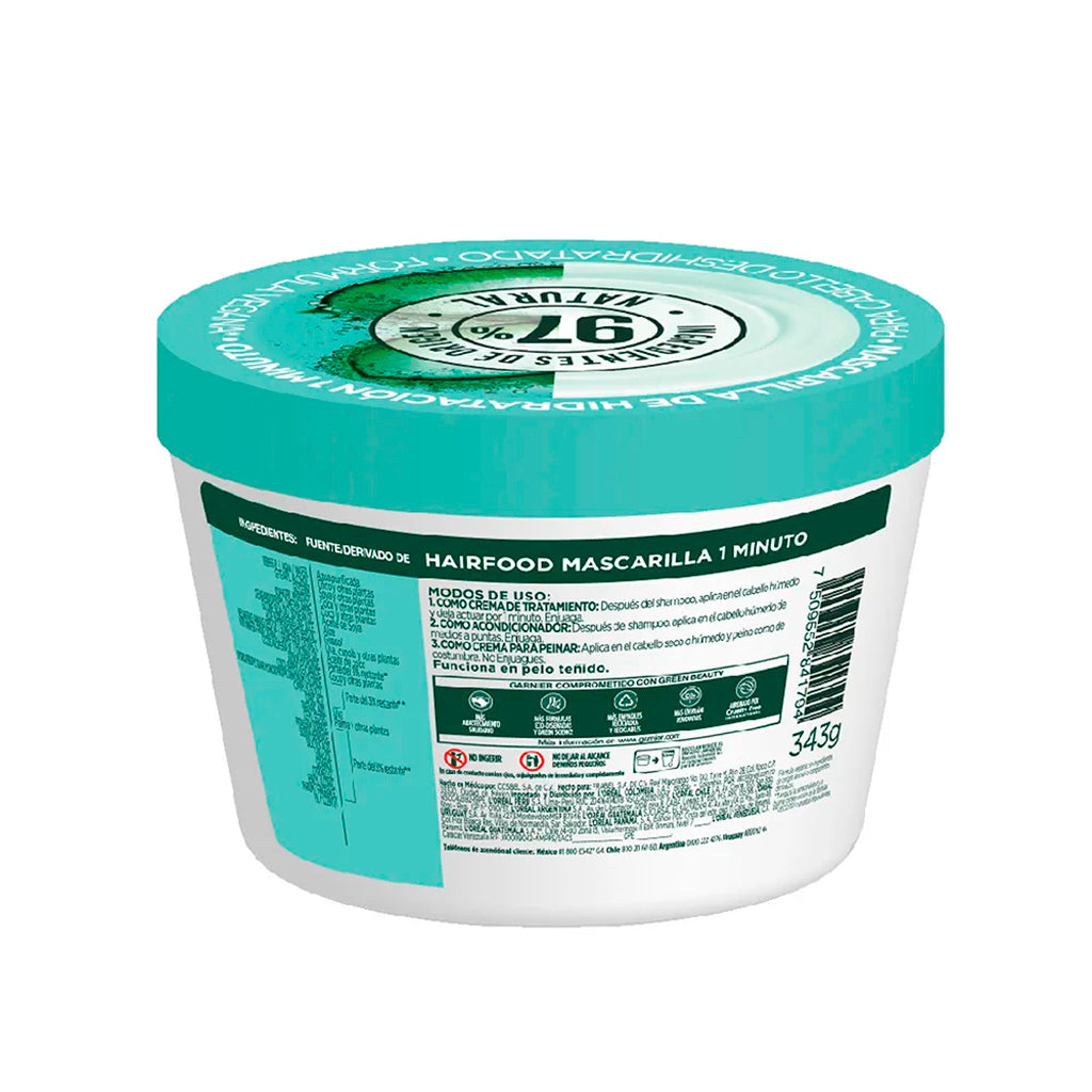 Mascarilla deTratamiento Capilar Fructis Hair Food Aloe Vera Hidratacion 350 ml