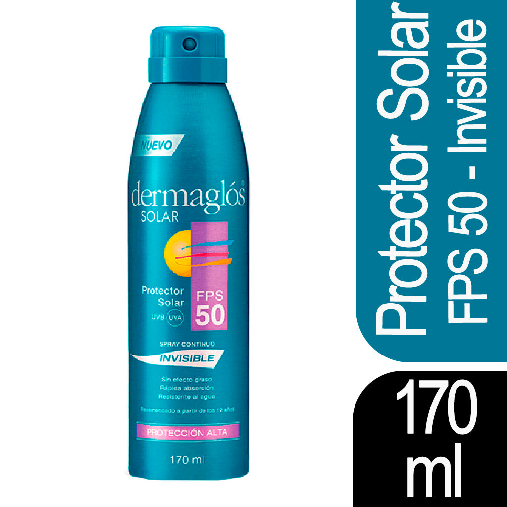 Protector Solar Spray Dermaglos Invisible 170 ml