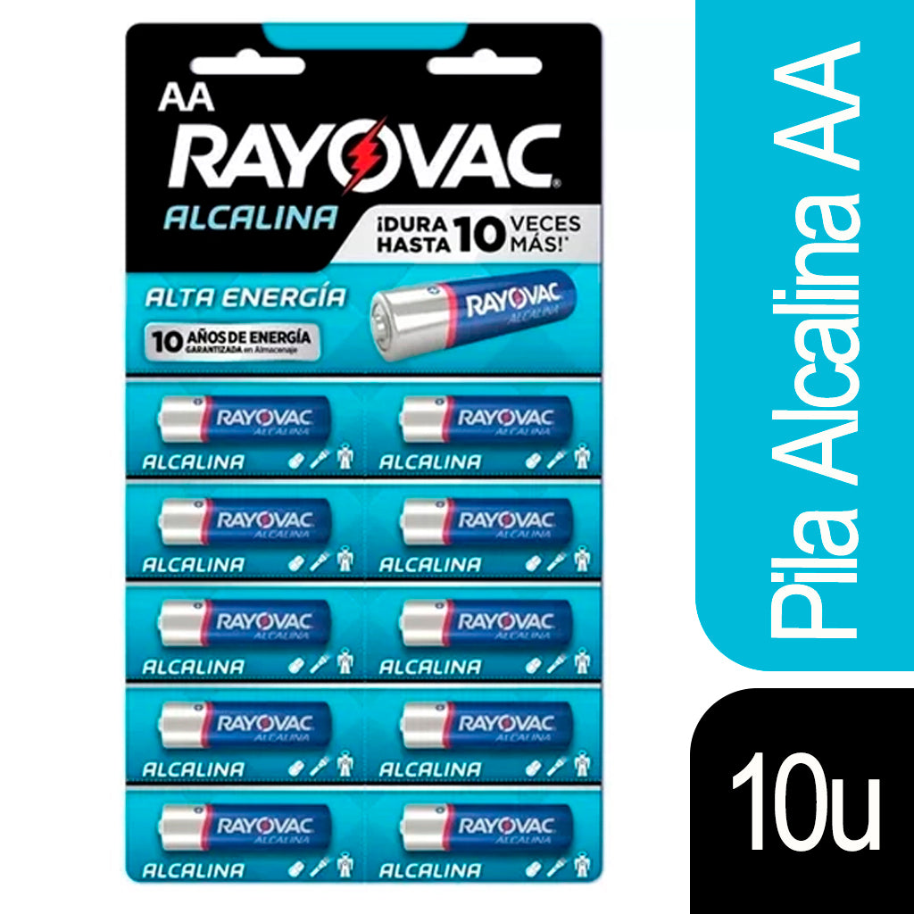 Pilas Rayovac Bateria Alcalina AA 10 u
