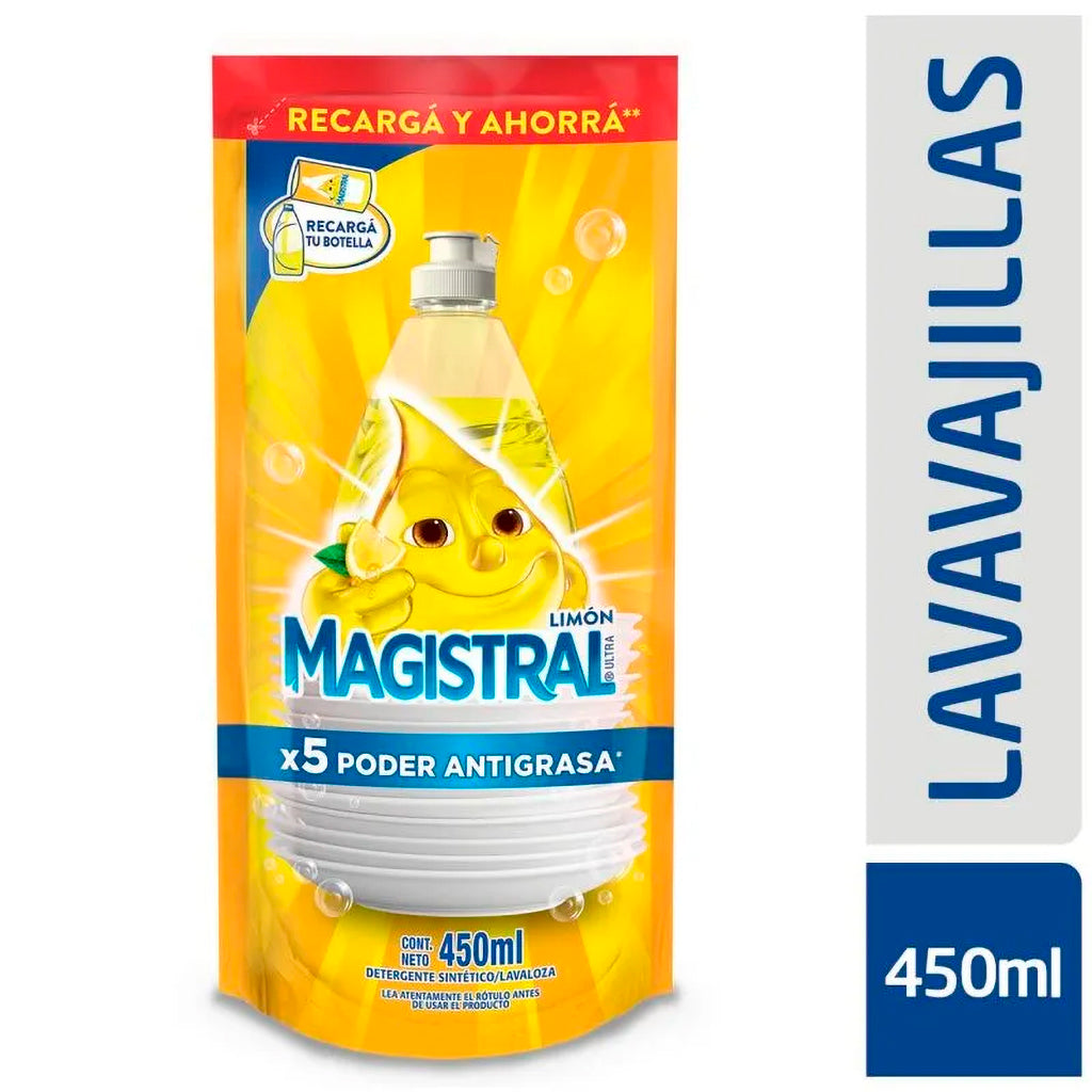 Detergente Repuesto Magistral Limon 450 ml