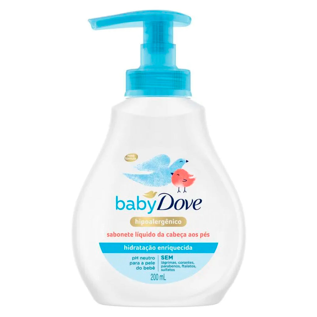 Jabon Liquido Repuesto Dove Baby Hidratación Enriquecida Hipoalergenico 200 ml