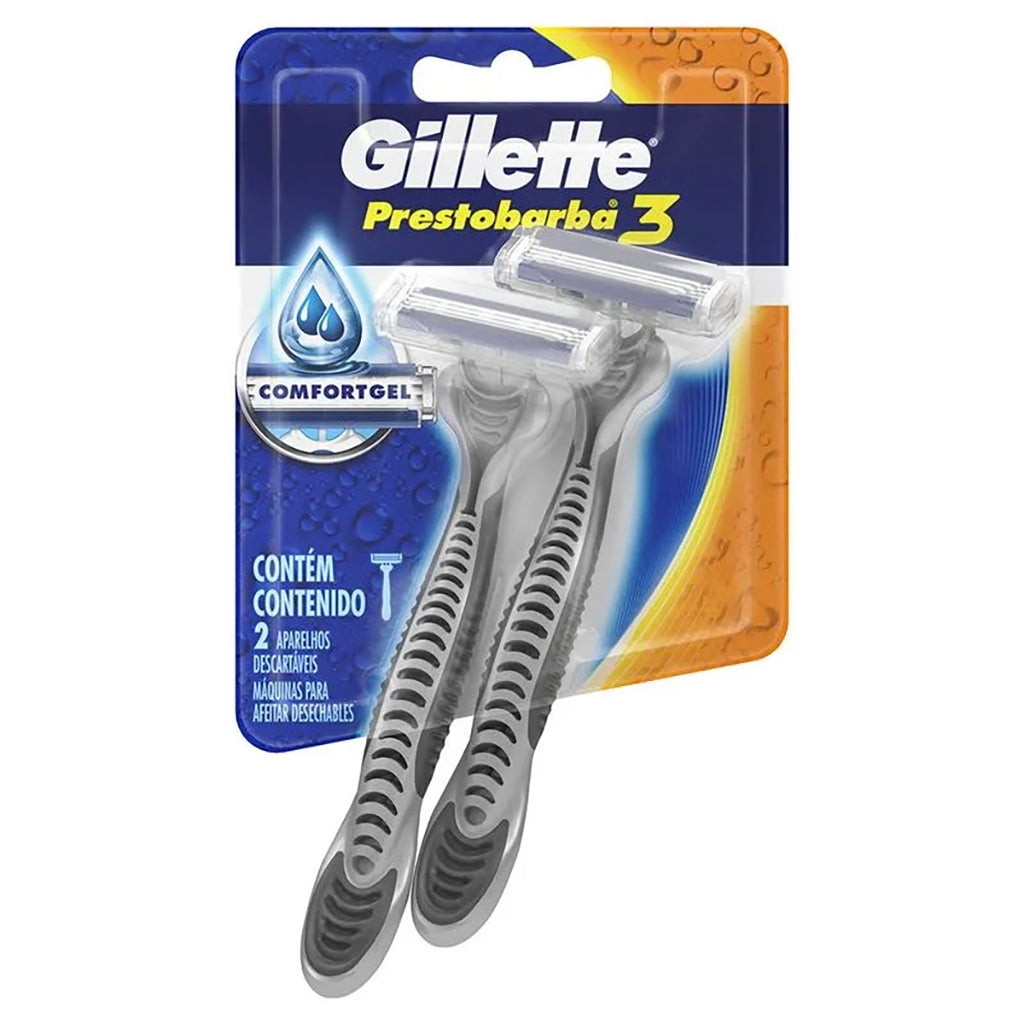 Afeitadora Desechable Gillette Prestobarba 3 Filos 2 u