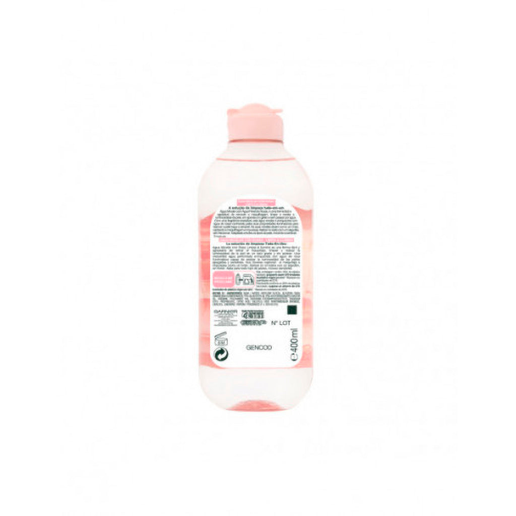 Agua Micelar Garnier Skin Active de Rosas Todo en 1 400 ml