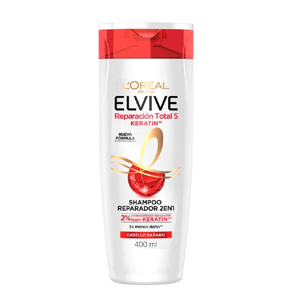 Shampoo + Acondicionador Elvive Reparacion Total 5 - 2 en 1 400 ml