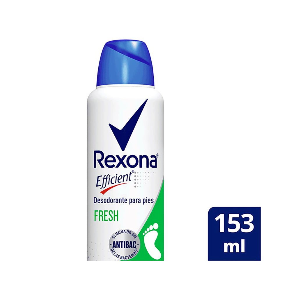 Desodorante Aerosol Rexona Efficient p/ pies Fresh 153 ml
