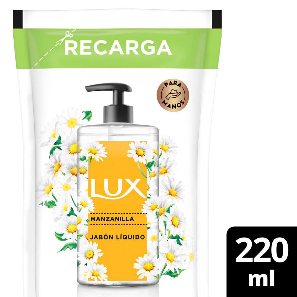 Jabon Liquido Repuesto Lux Glicerina Manzanilla 220 ml