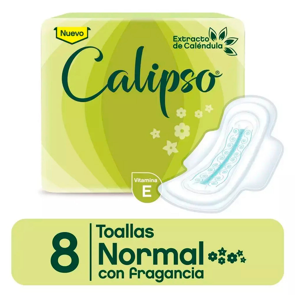 Protectores Diarios Calipso Toalla Normal c/ Fragancia 8 u