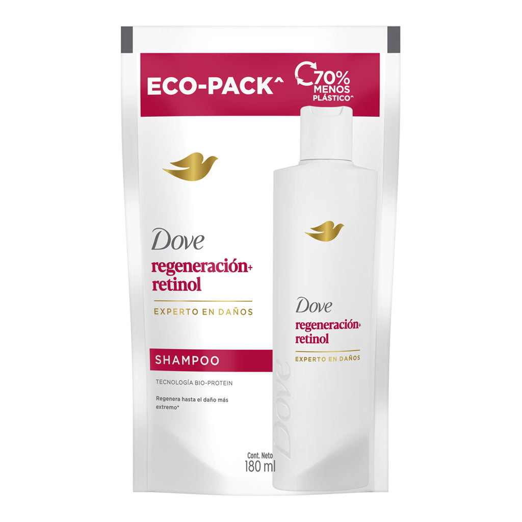 Shampoo Repuesto Dove Regeneracion + Retinol 180 ml