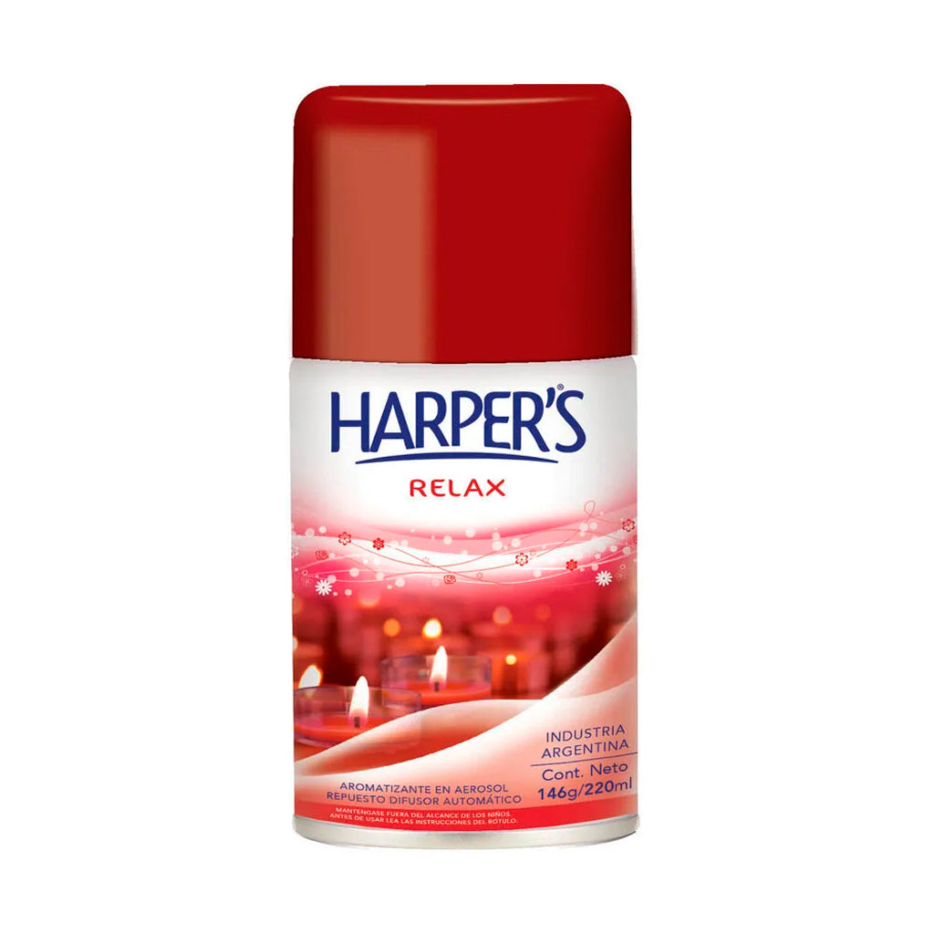 Aromatizador de Ambiente Aerosol Harpers Relax 220 ml