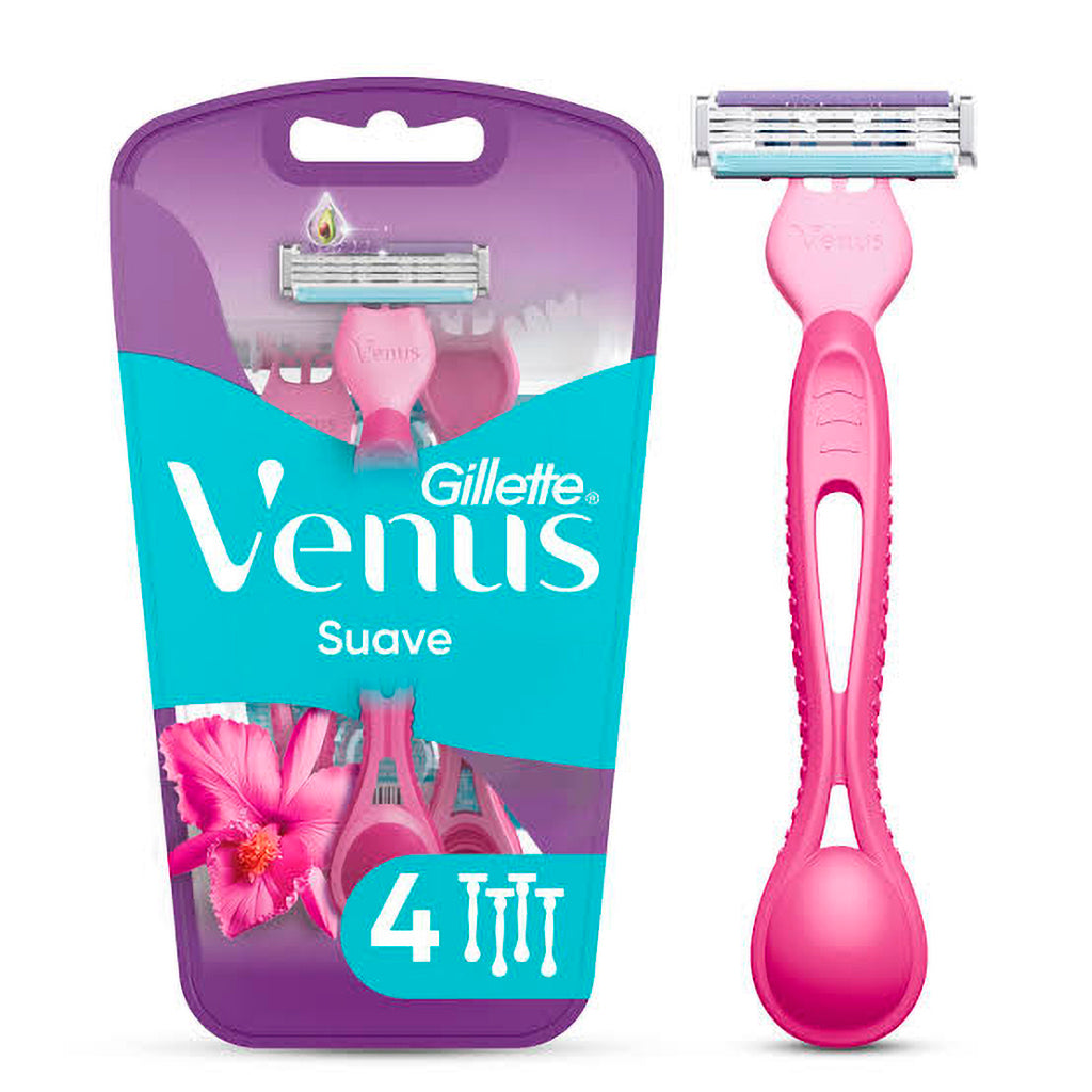 Afeitadora Desechable Gillette Venus 3 simply Suave 4 u