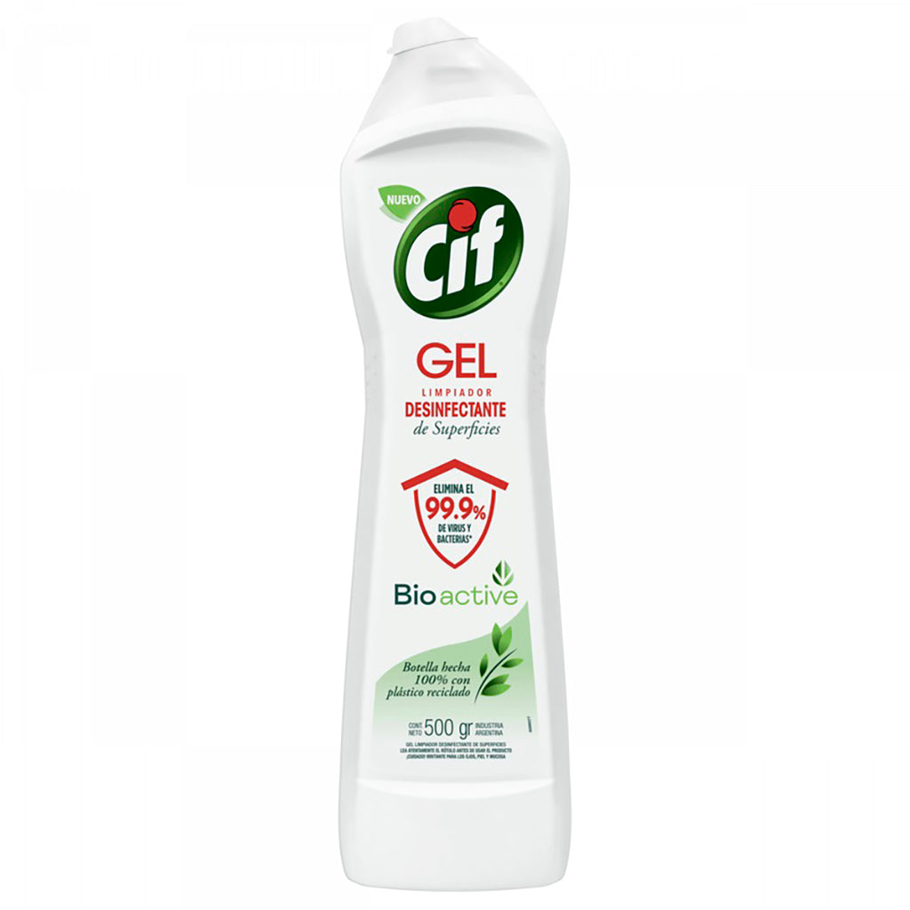 Limpiador Gel Cif Desinfectante de Superficies Bioactive Original 500 ml