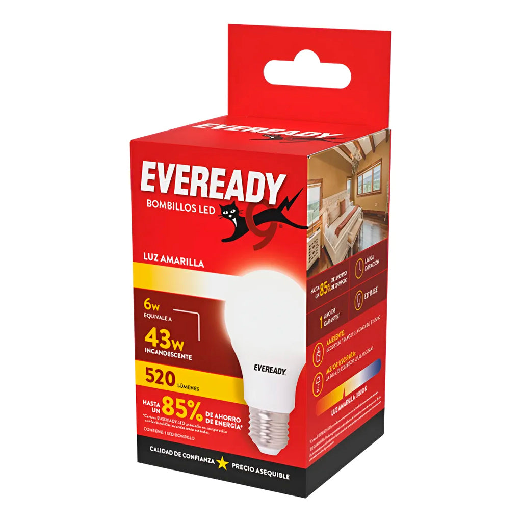 Lampara Led Eveready Calida 6w
