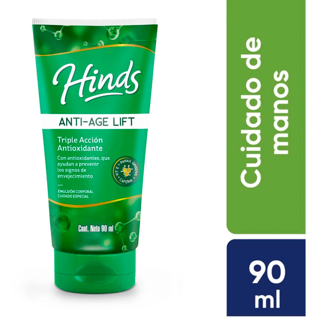 Crema para Manos Hinds Anti-Age Lift - Triple Accion Antioxidante 90 g