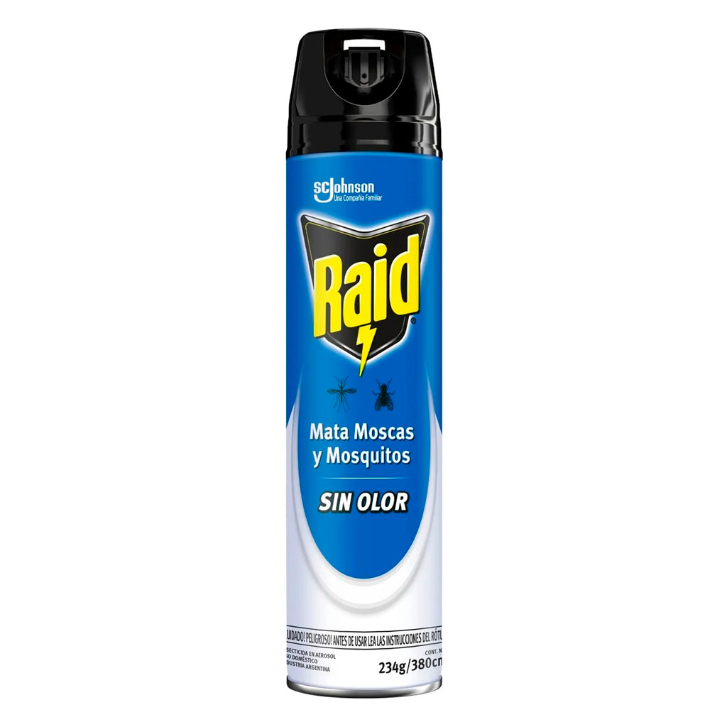 Repelente Aerosol Raid Mata Mosquitos y Zancudos 380 ml