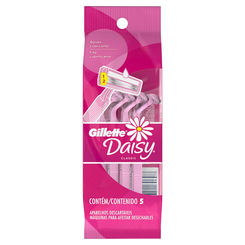 吉列一次性剃须刀 Prestobarba Daisy Classic 5支装
