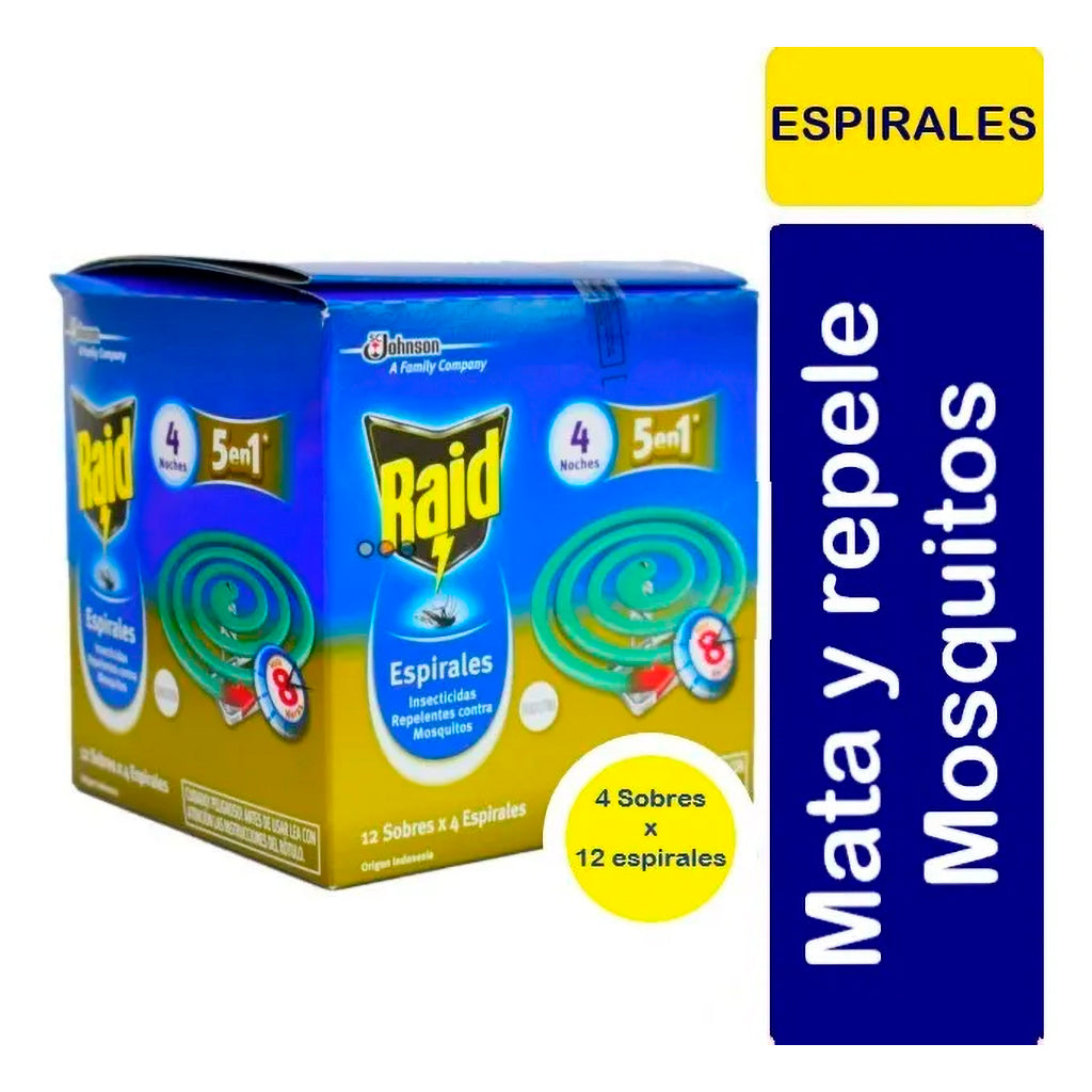 Repelente Espiral Raid Auyenta Mosquitos 48 u