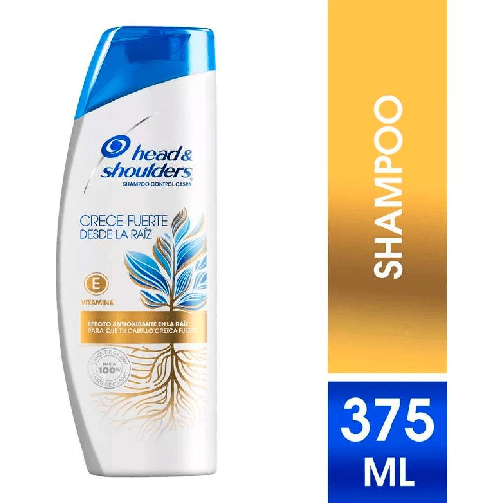 Shampoo Head & Shoulders Crece Fuerte Desde la Raiz 375 ml