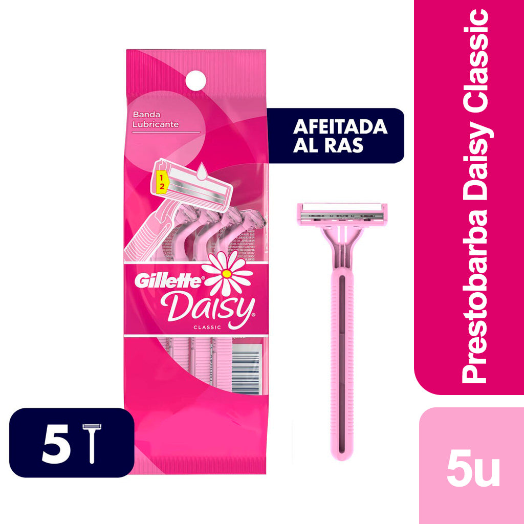 吉列一次性剃须刀 Prestobarba Daisy Classic 5支装