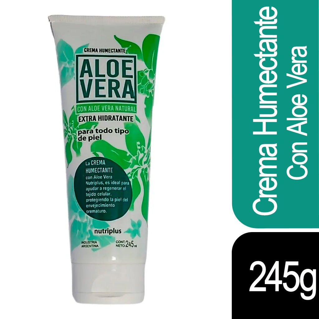 Crema Nutriplus Humectante c/ Aloe Vera Natural Extra Hidratante 245 ml