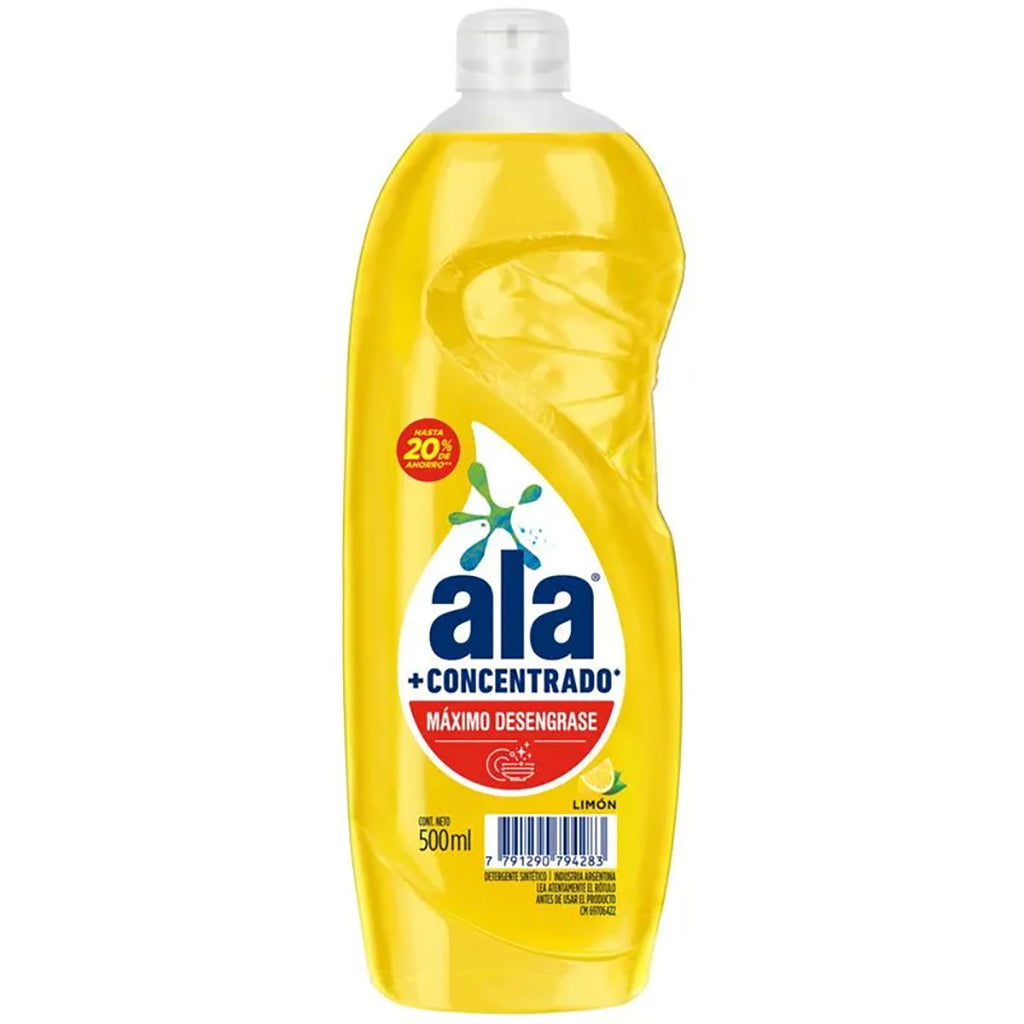 Detergente Ala Concentrado limon 500 ml