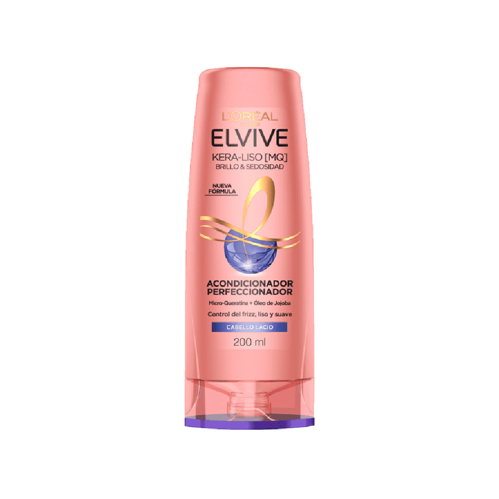 Acondicionador Elvive Kera liso Brillo y Sedosidad 200 ml