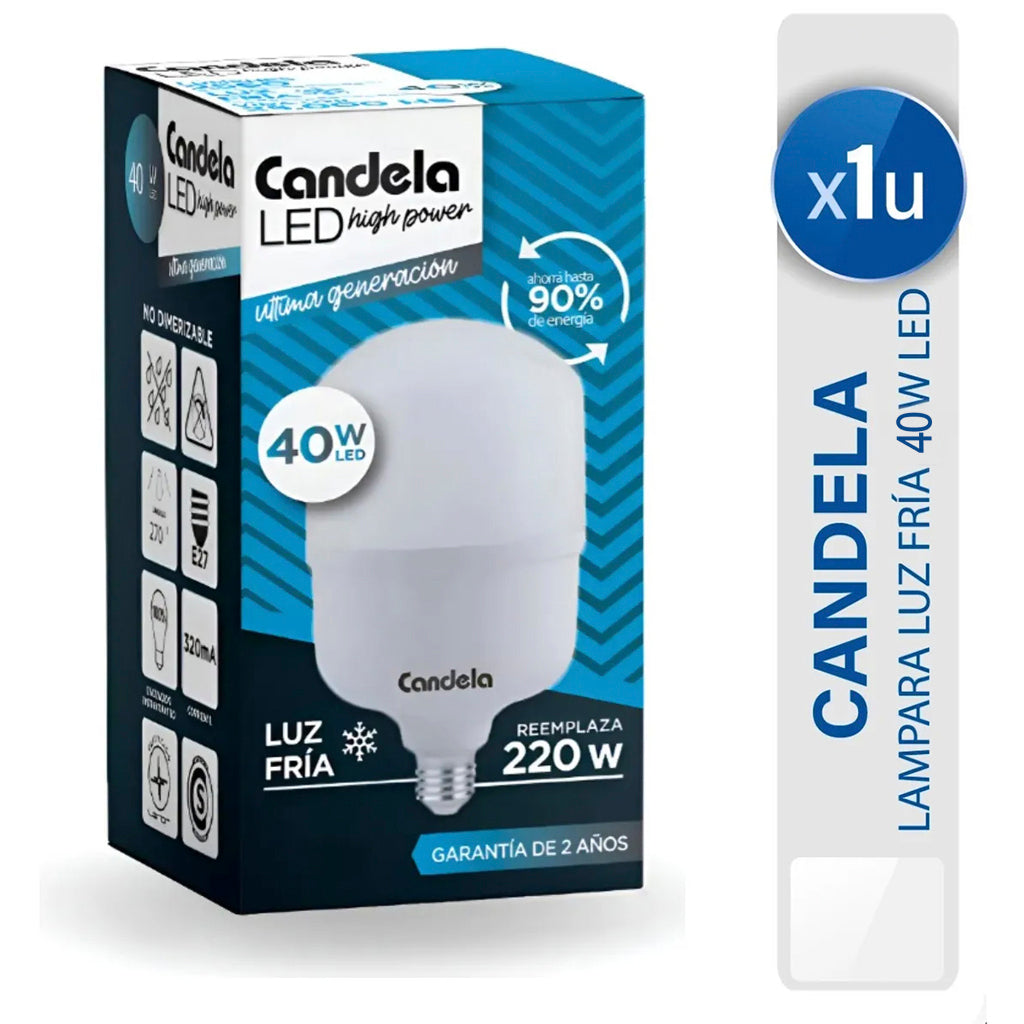 Lampara Led Candela High Power Fria 40w