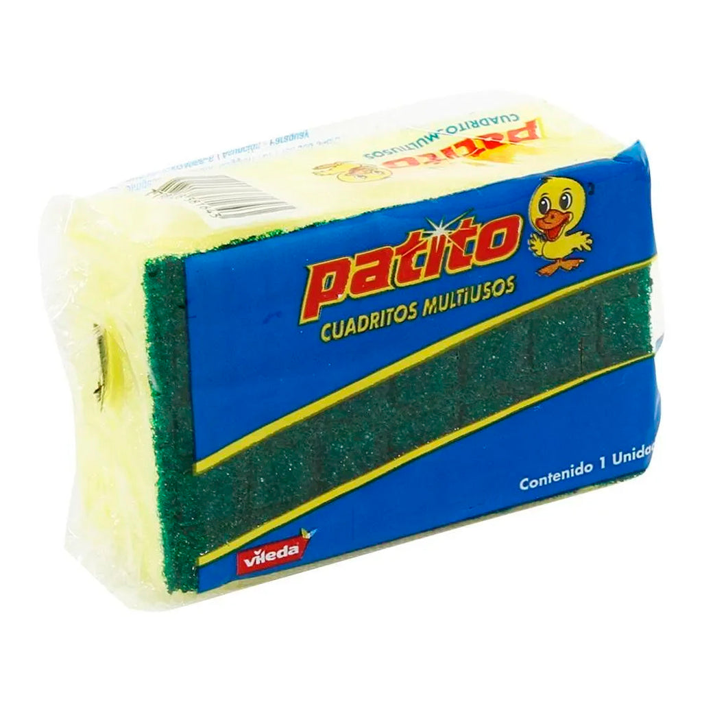 Esponja Multiusos Patito cuadraditos